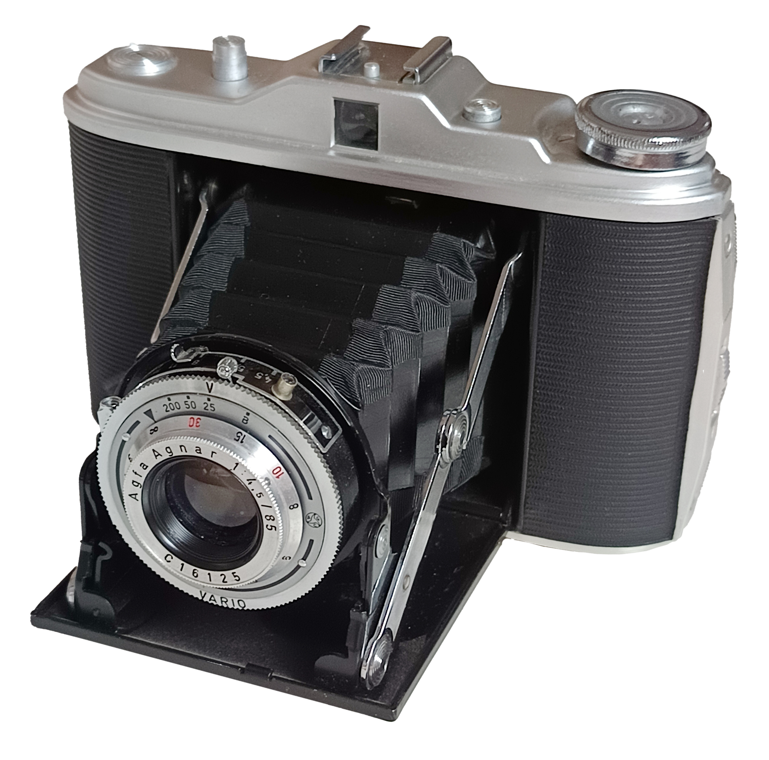 Agfa Isolette I, Agfa Agnar 1:4.5 85mm Lens