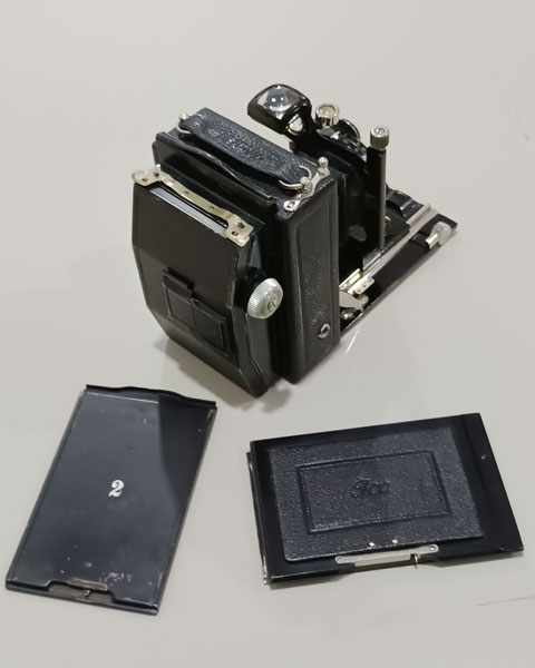 ICA Ideal 111 Back Glass Plate and 120 Roll FilmHolder